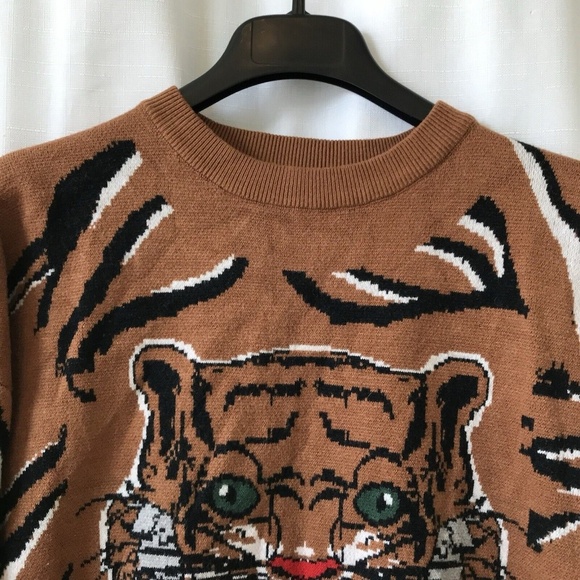 Simplee Tiger Sweater Woman Size Large - Picture 4 of 12